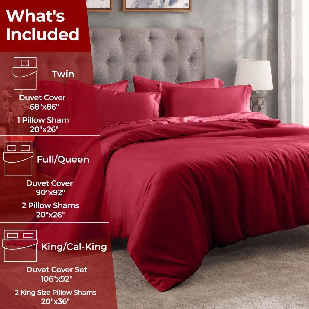 Premium 100% Egyptian Cotton Duvet Cover Set - 300 Thread Count, Breathable & Soft Bedding for All Seasons - Perfect for Master Bedroom, Guest Room & Luxury Hotels