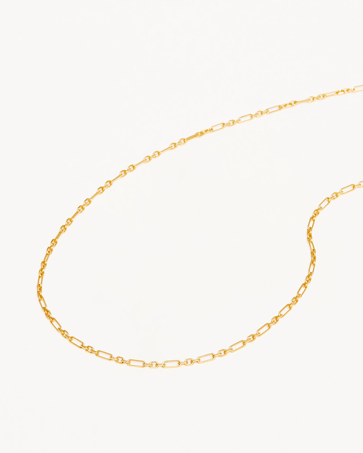 18K Gold Vermeil 19 Mixed Link Chain Necklace for Women - Elegant Layered Jewelry Gift for Birthday, Anniversary & Special Occasions