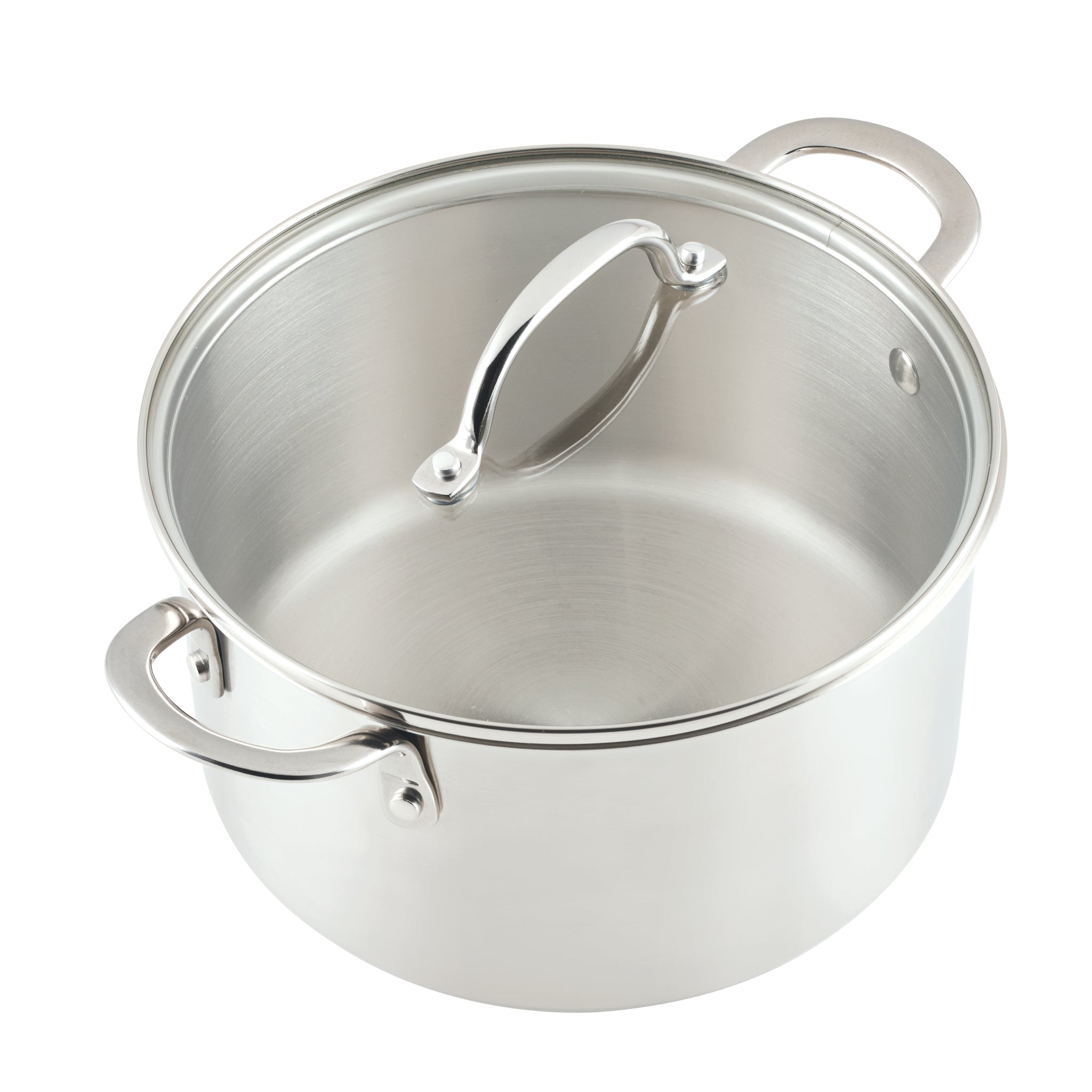 6 Quart Stainless Steel Induction Stockpot with Lid - Heavy Duty Cooking Pot for Soups, Stews & Pasta - Perfect for Home Kitchens & Professional Chefs