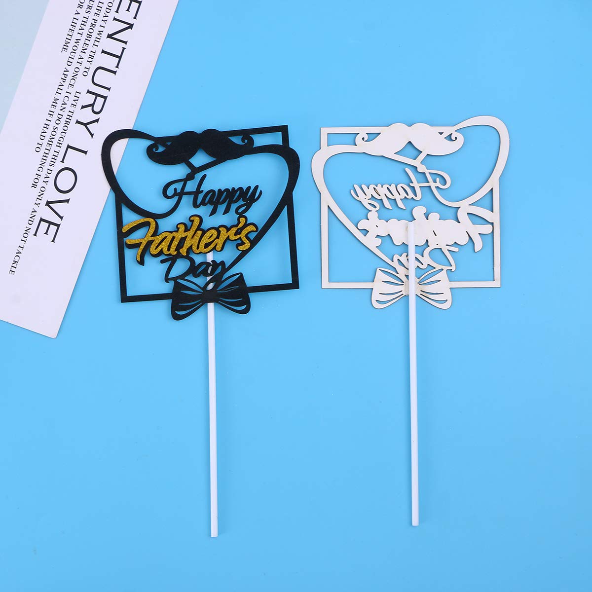 10pcs Happy Father's Day Cupcake Toppers - Father's Day Cake Decorations, Birthday Party Supplies for Dad - Perfect for Father's Day Celebrations, Birthday Parties & Family Gatherings