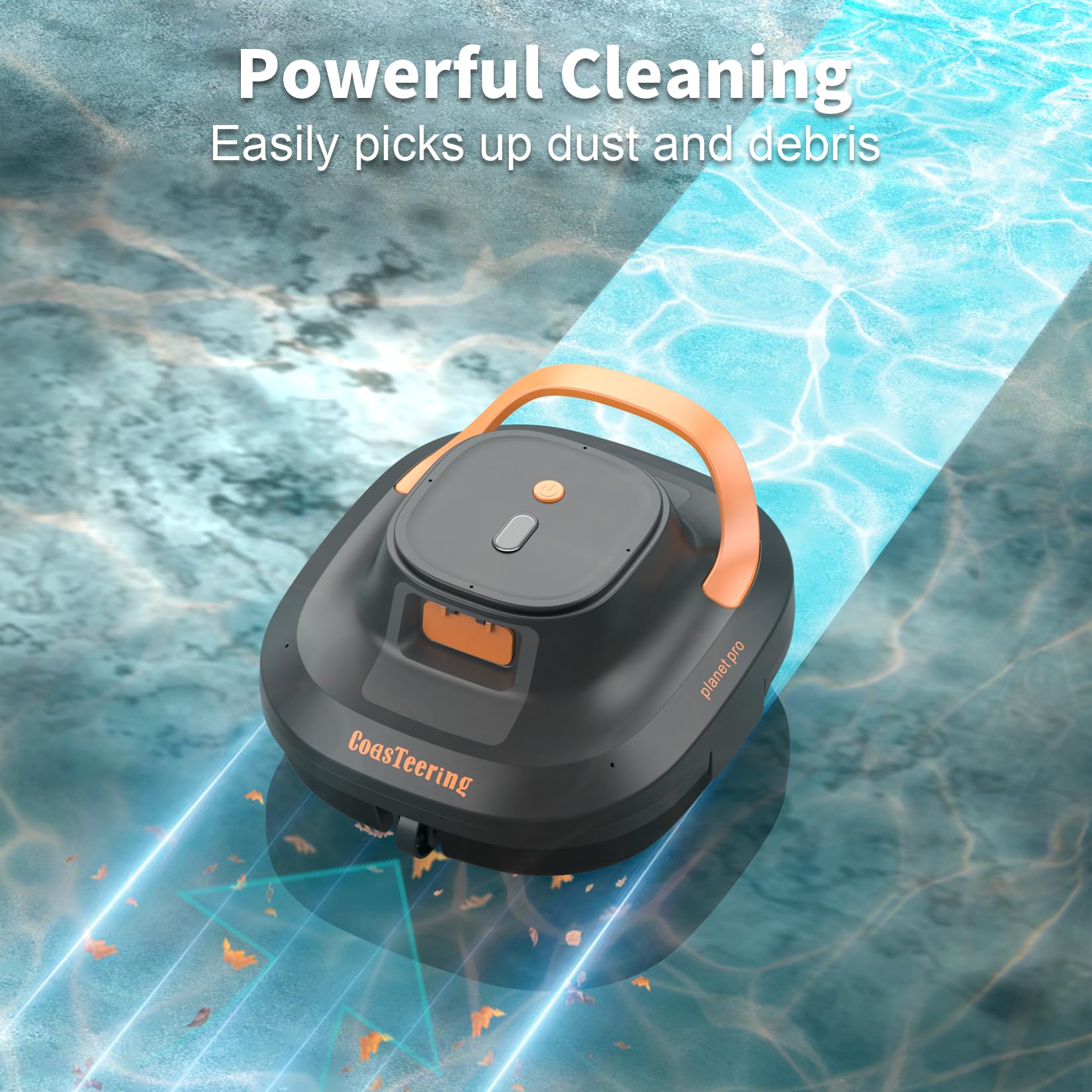 Robotic Pool Vacuum for Above Ground Pools - Cordless, 120 Min Runtime, Dual Brushless Motors - Ideal for 1292 Sq.Ft Pools
