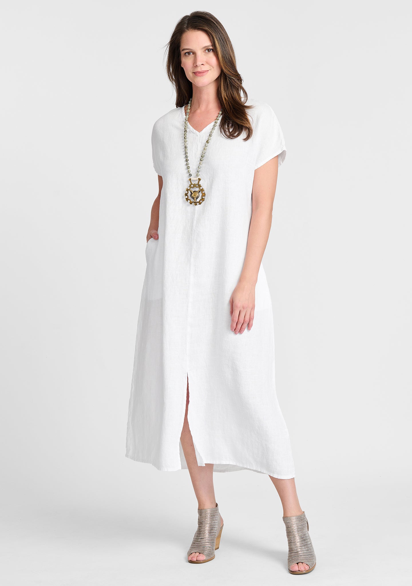 Yara Dress - Linen Maxi Dress for Women | Summer Beach Vacation & Boho Chic Outfit | Final Sale