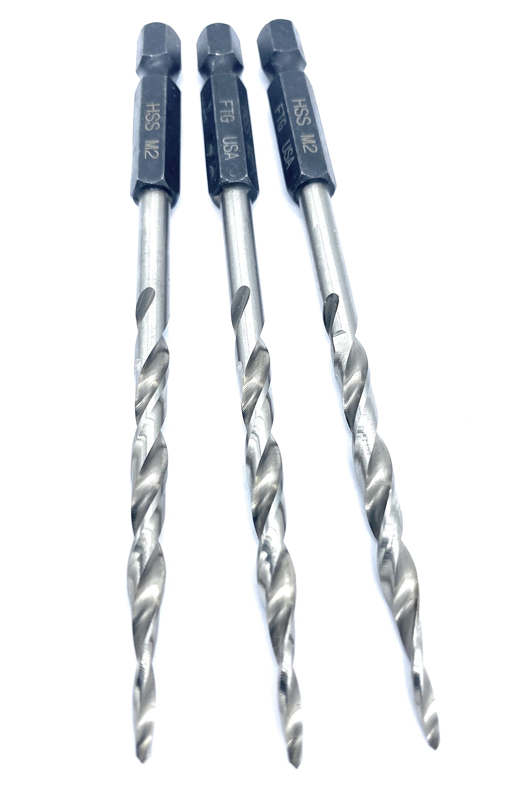 3-Piece Wood Countersink Drill Bit Set #8 (11/64