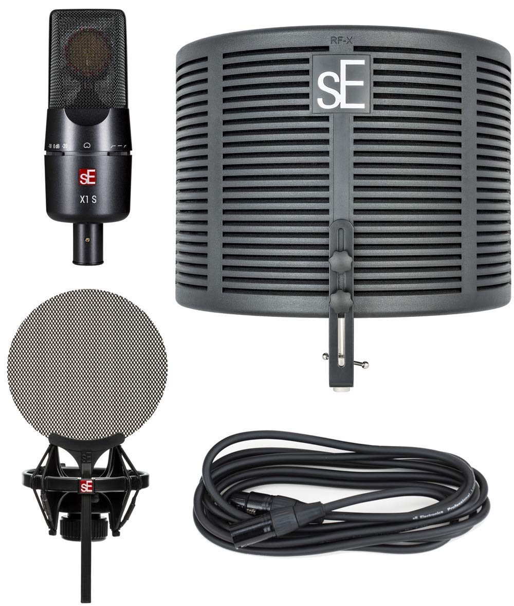 Renewed sE Electronics X1S Studio Bundle - Professional Condenser Microphone Kit for Home & Studio Recording, Podcasting, Voice Overs & Music Production