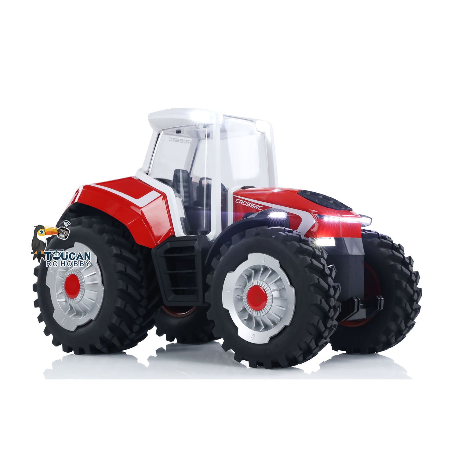 CrossRC 1/8 Scale RC Tractor TL4 Iron Bull - 2 Speed Remote Control Model Car with LED Lights | Heavy Duty Off-Road Crawler for Farm Simulation & Agricultural Vehicle Enthusiasts | Perfect for Hobbyists, Collectors and Outdoor RC Racing