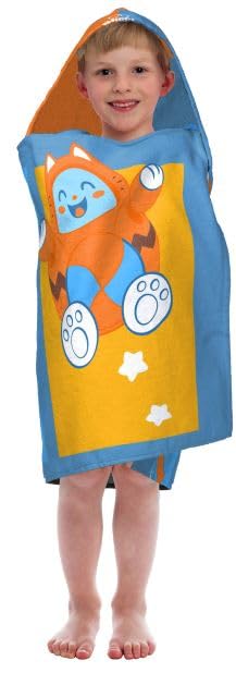Blippi Hooded Towel for Kids - Super Soft & Absorbent Blue Cotton Beach & Pool Towel - Perfect for Bath Time, Swimming, and Outdoor Adventures