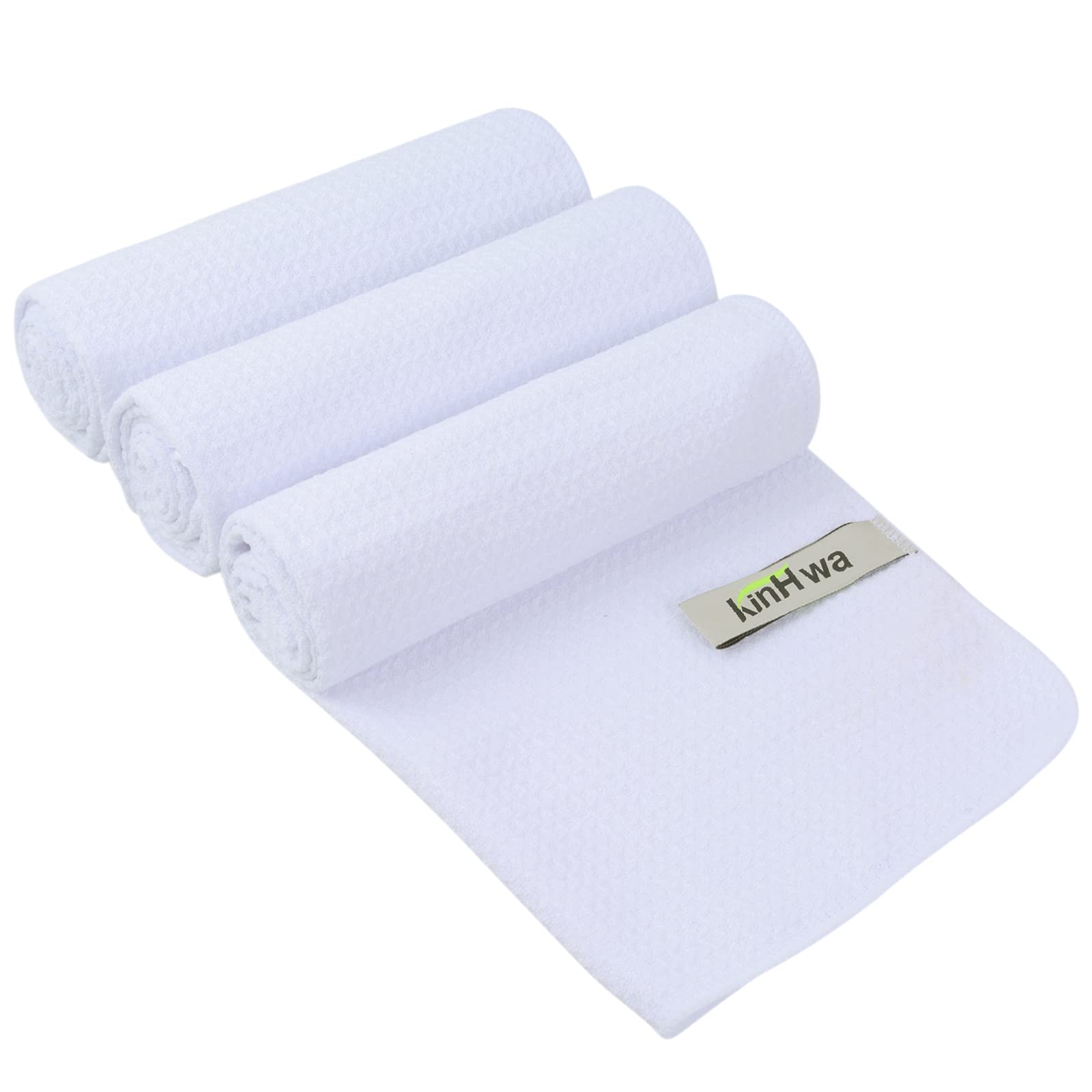 KinHwa Gym Towels - Premium Sweat Absorbent Quick Dry Microfiber Workout Towels for Yoga, Fitness, Treadmill & Cycling - Perfect for Gym, Home Workouts & Sports Activities