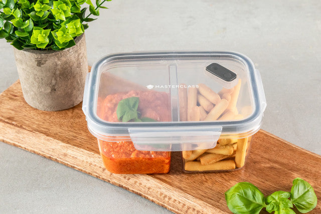 MasterClass Eco-Friendly Snap Containers - Airtight Food Storage Set (Various Sizes) for Kitchen, Pantry & Meal Prep Organization