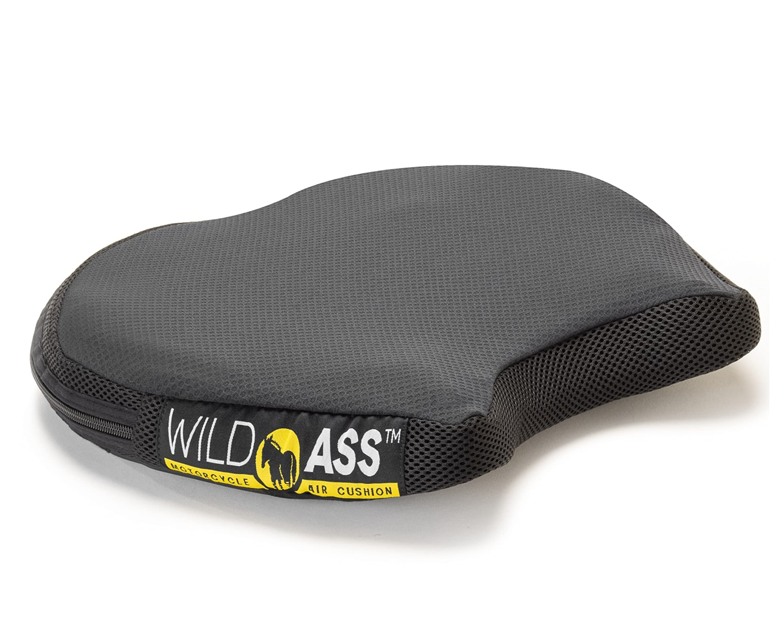 Wild Ass Smart Air Gel Motorcycle Seat Cushion - Black - Comfortable & Shock-Absorbing for Long Rides - Perfect for Harley, Honda, Yamaha & More - Ideal for Touring, Commuting & Adventure Riding