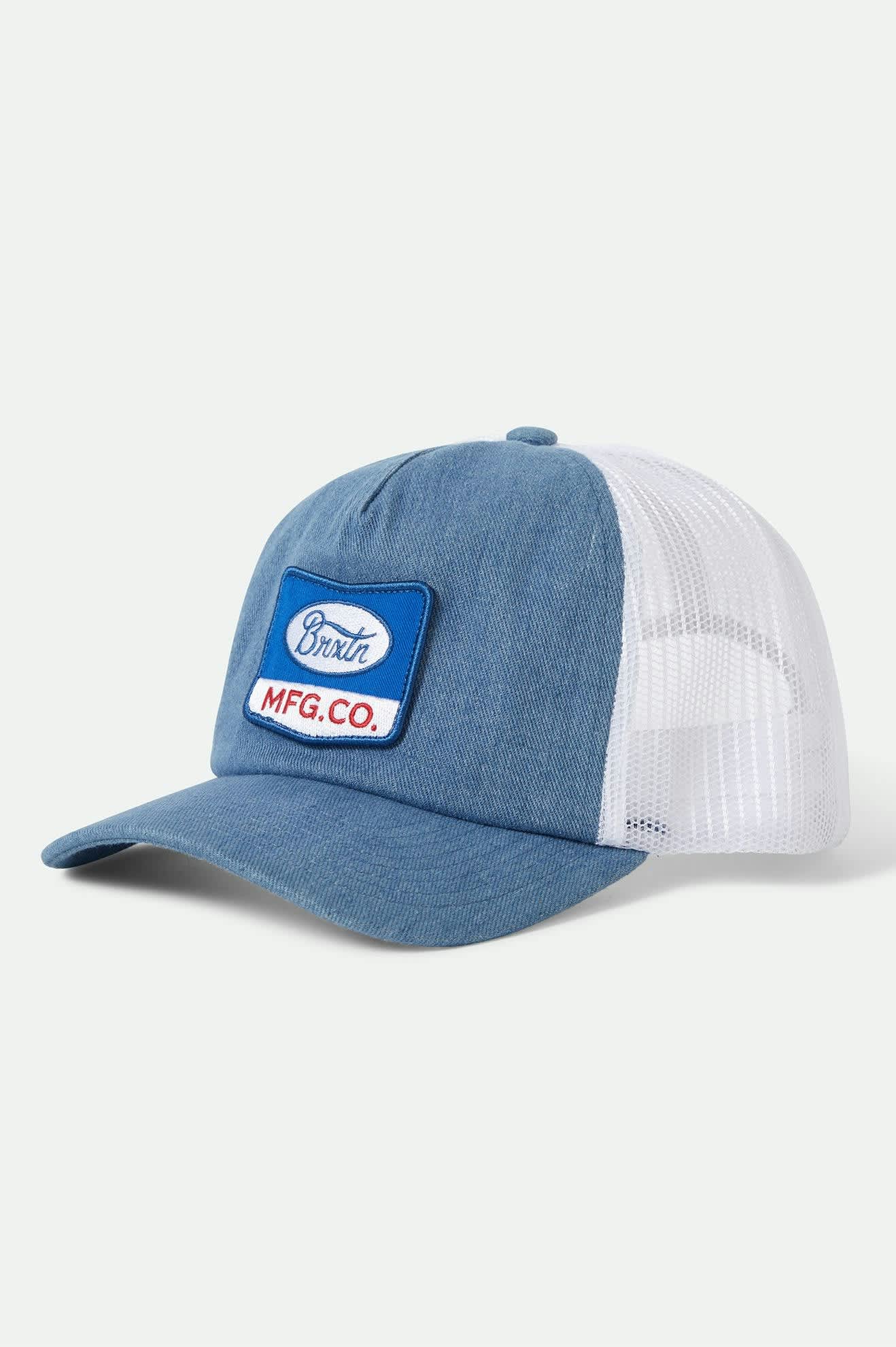 Phillips Netplus Trucker Hat - Denim & White Adjustable Snapback Cap for Men & Women | Perfect for Outdoor Activities, Sports & Casual Wear