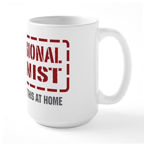 White - Professional Feminist Large Mug