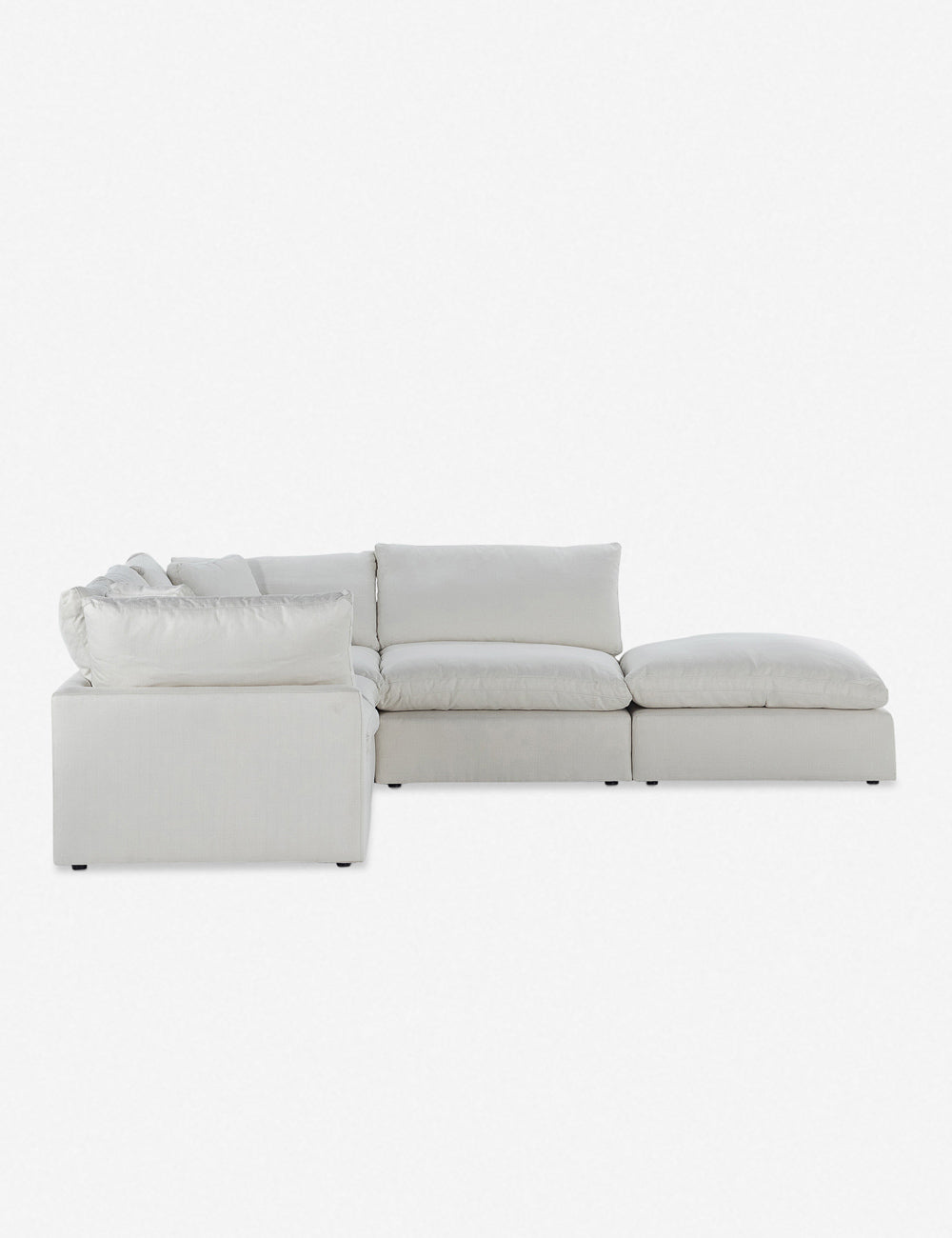 Bernard Sectional Sofa - Modern L-Shaped Couch with Reversible Chaise for Living Room, Family Room, and Home Theater - Comfortable Fabric Upholstery