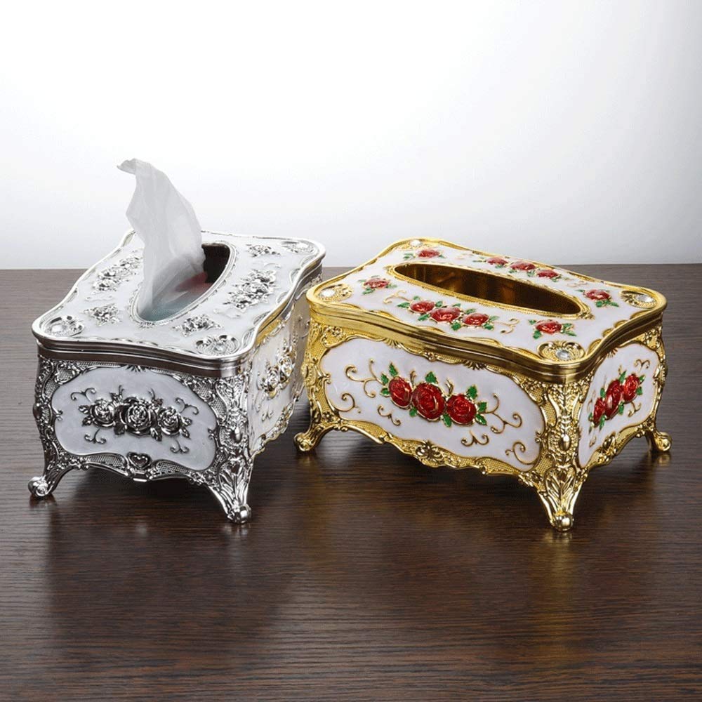 Acrylic Tissue Box Cover Holder - Universal Toilet Paper & Napkin Organizer for Home, Office, KTV, Hotel & Car - Gold Decorative Accessory | Perfect for Bathroom, Living Room & Desk Organization