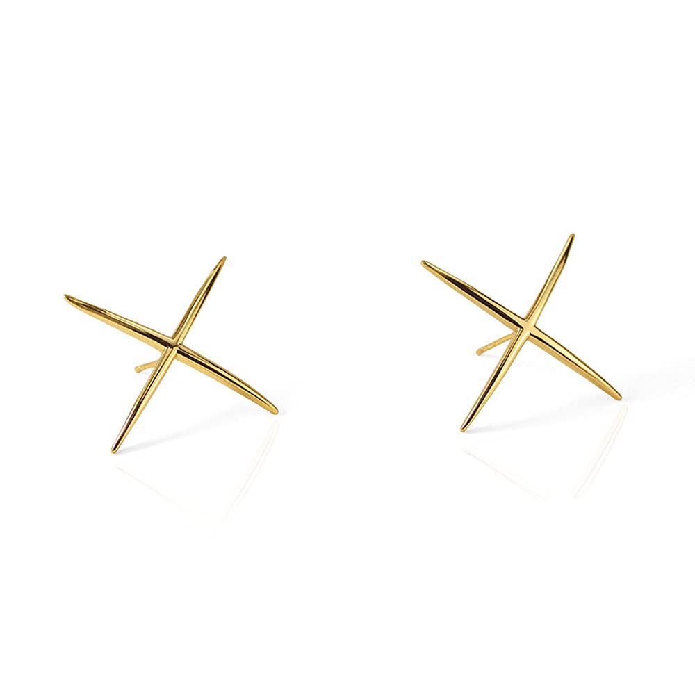 HOFOOKKEI 925 Sterling Silver Stud Earrings Set - Bee, Star, Heart, Flower & Lightning Studs for Women & Teen Girls | Dainty Geometric Hoop Earrings for Everyday Wear, Gifts & Special Occasions