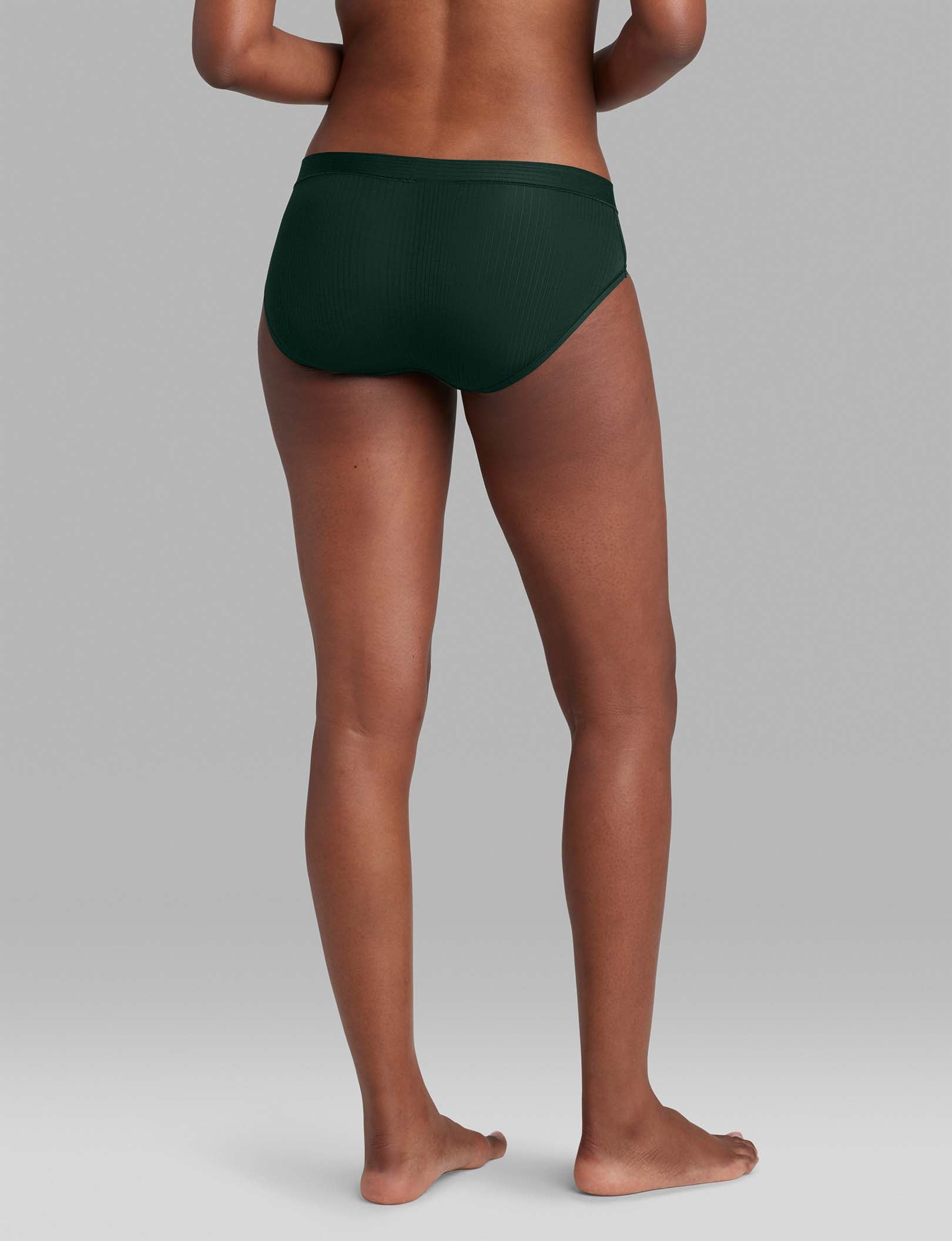 Women's Second Skin Luxe Rib Brief - Ultra Soft Comfort Underwear for Everyday Wear | Perfect for Yoga, Lounge & Sleep