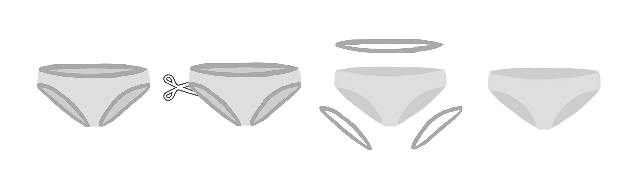 3-Pack Women's Laser Cut Seamless Boyshort Panties - Stretch Cotton Underwear - Breathable & Comfortable for Everyday Wear - White