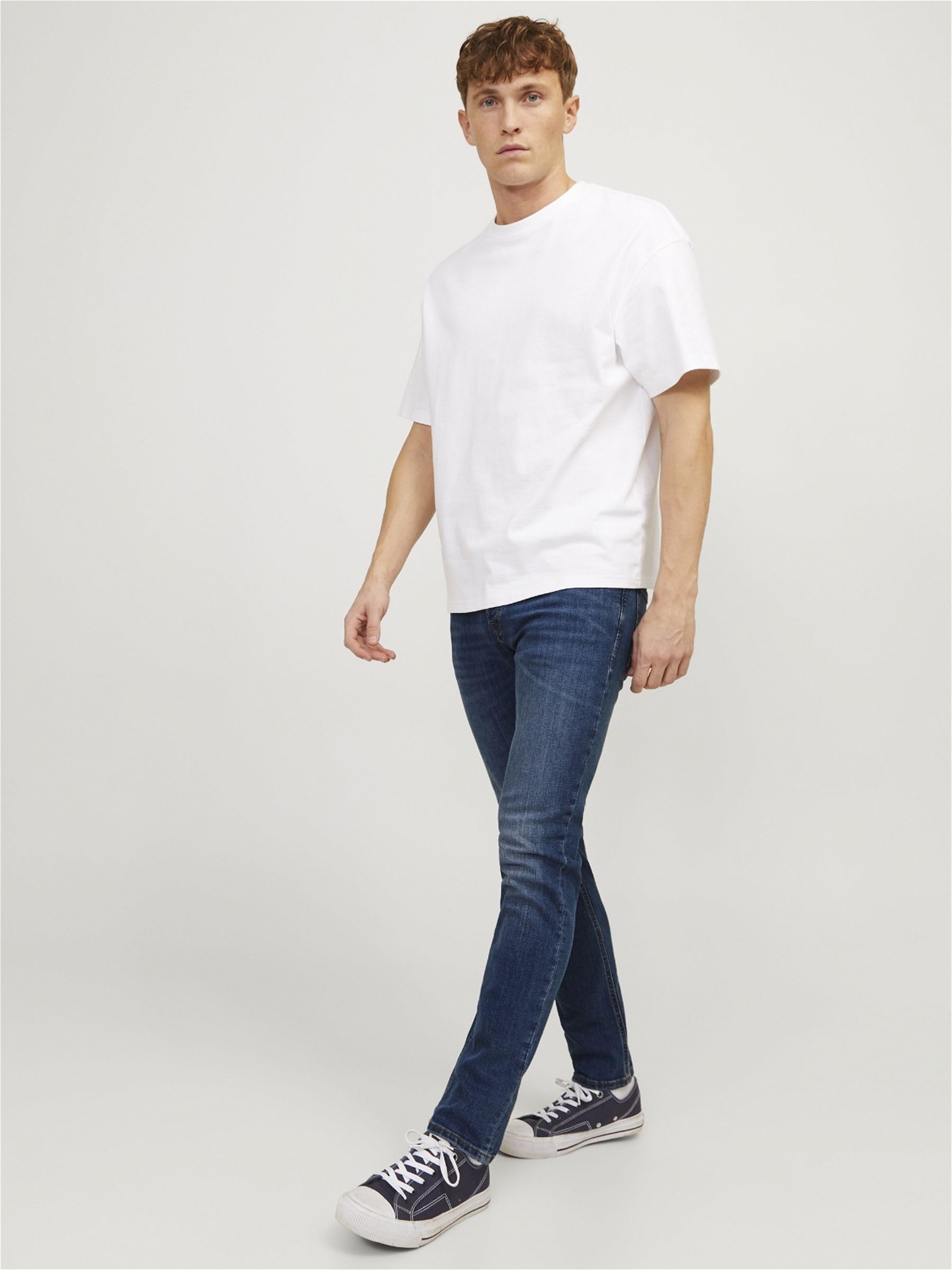 JACK & JONES Men's Tim 782 Slim Fit Stretch Denim Jeans - Comfortable & Stylish for Casual Wear, Work & Everyday Outfits