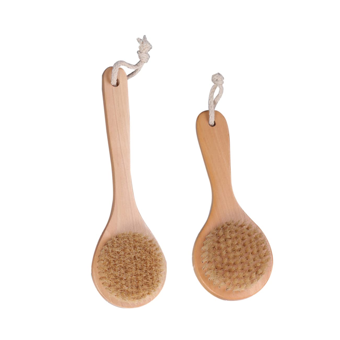 FOMIYES Wooden Body Scrub Brush for Adults - Exfoliating Shower Brush with Massage Bristles, Easy-Hanging Bath Scrubber for Smooth Skin | Perfect for Spa, Home Use & Gift Ideas