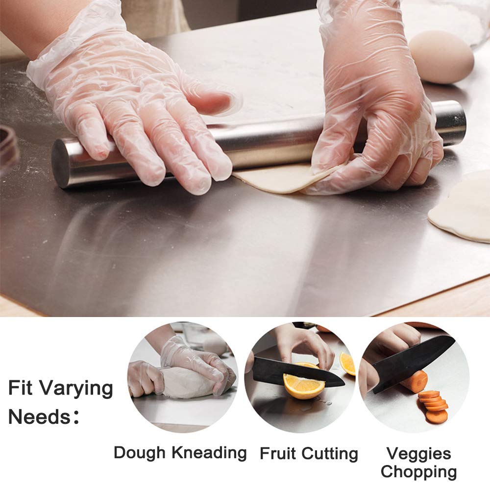 LandHope Large 304 Stainless Steel Cutting Board - Non-Slip Metal Baking Mat for Fruits, Vegetables, Meat, Bread, Pizza Dough - Heavy Duty Kitchen Chopping Board for Baking, Kneading & Food Prep