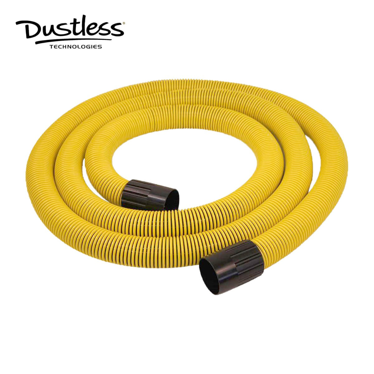 Dustless 12 Foot Hose with Cuffs - Lightweight & Flexible Vacuum Hose for Easy Cleaning | Perfect for Home, Workshop & Car Detailing