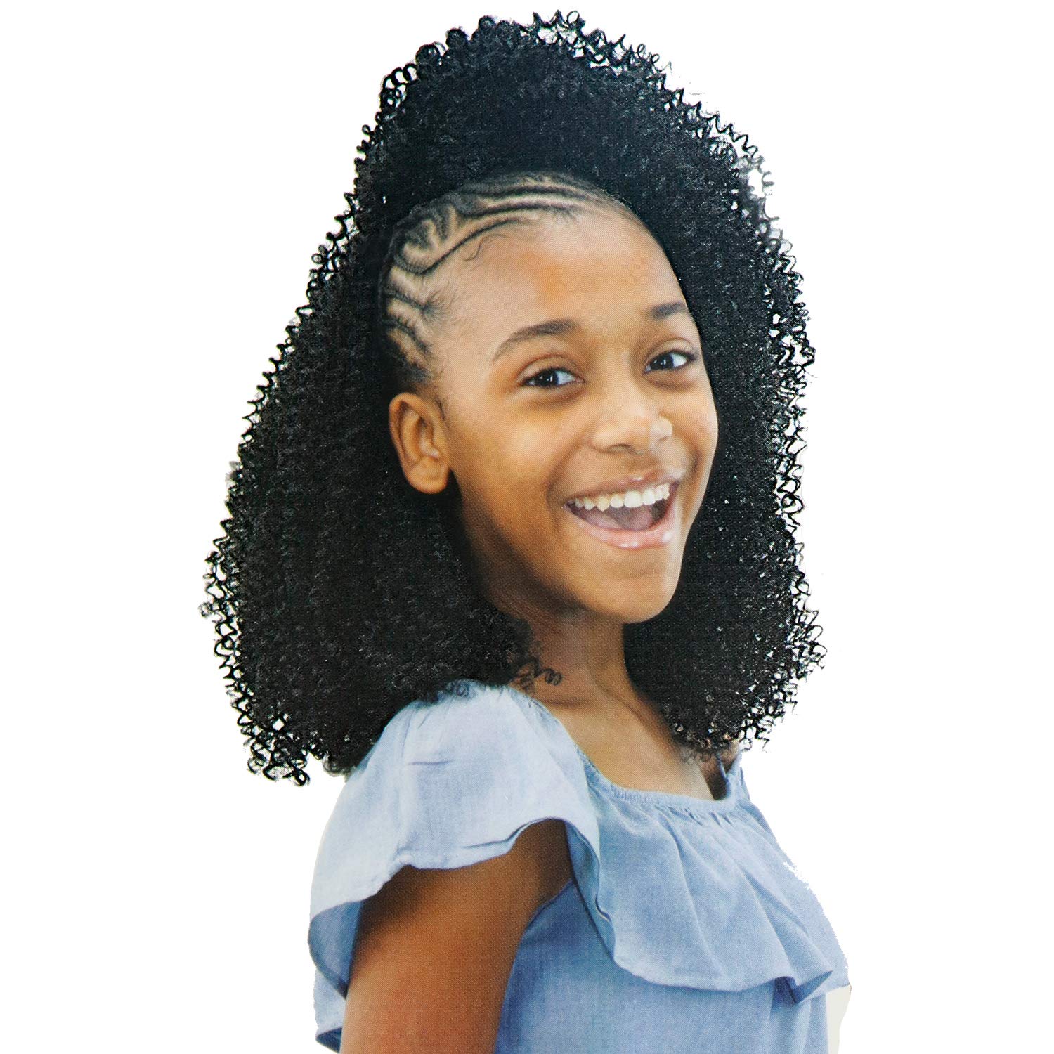 Freetress Synthetic Crochet Braids - BOHO KINKY JR (T27) | Pre-Stretched Bohemian Curly Hair Extensions for Black Women | Perfect for Protective Styles, Everyday Wear & Special Occasions