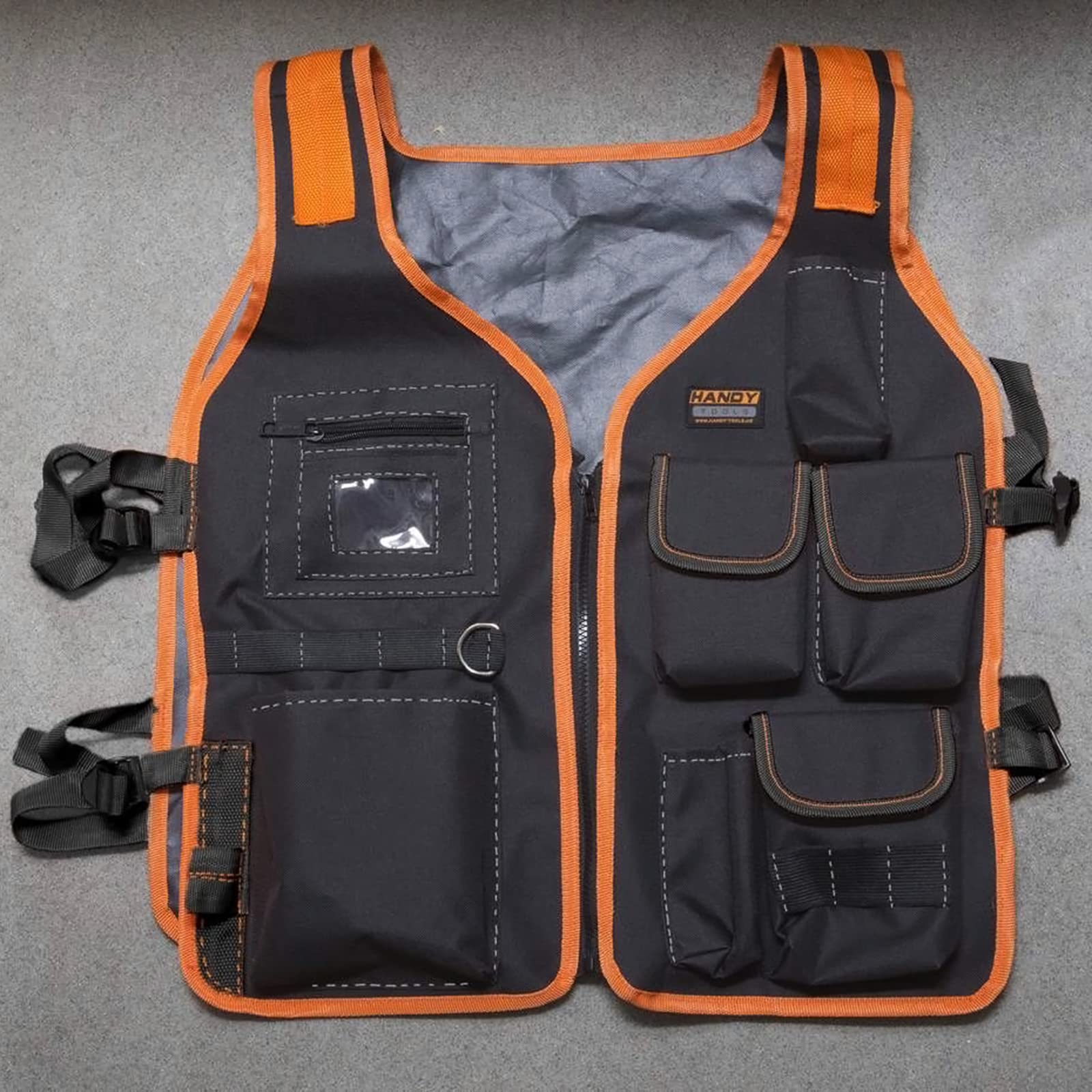 Lightweight Work Vest for Carpenters - Large Capacity Tool Vest with Customizable Pouches | Durable & Practical Tool Holder for Construction, Woodworking & DIY Projects