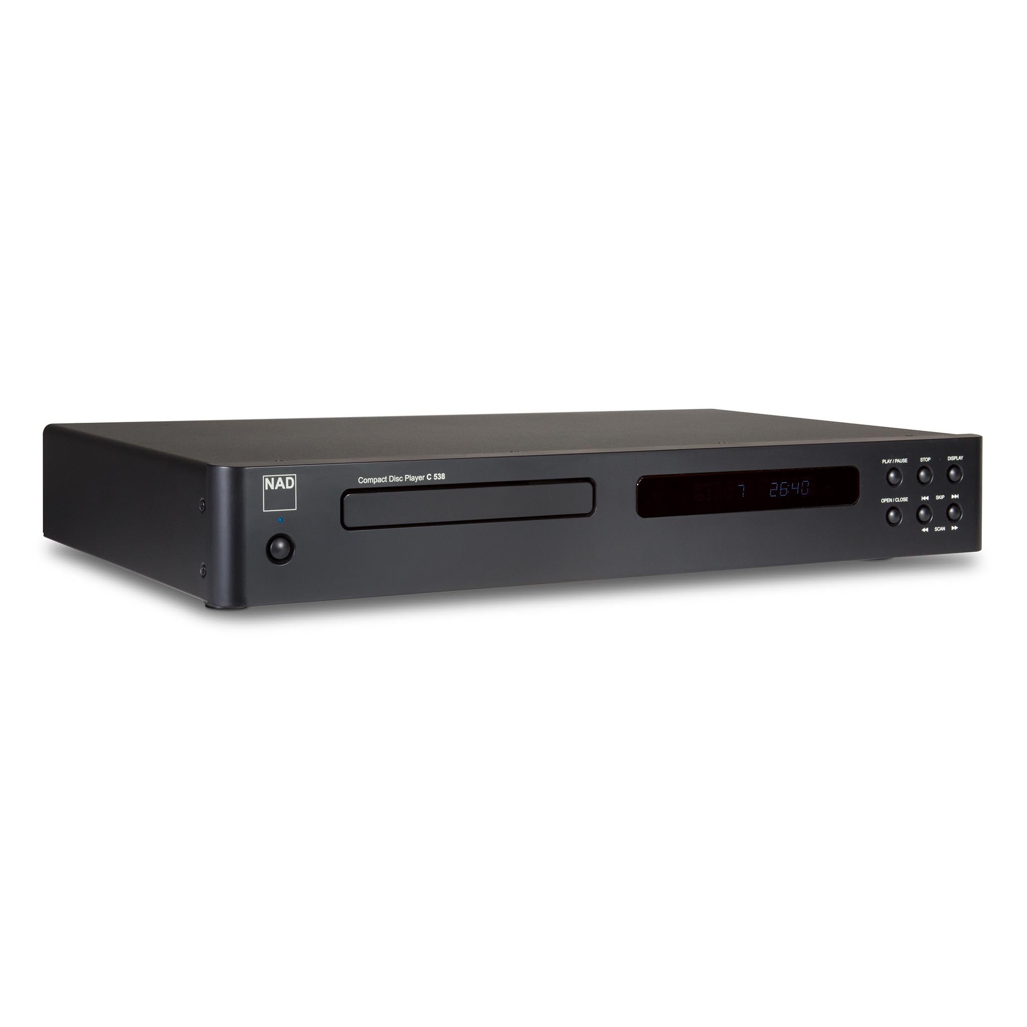 NAD C 538 CD Player - High-Fidelity Audio CD Player with Digital Output for Home Stereo & Hi-Fi Systems | Perfect for Audiophiles & Music Enthusiasts