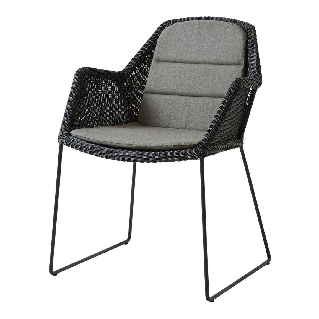 Breeze Outdoor Chair with Sled Base - Lightweight Patio Furniture for Backyard, Poolside, and Garden Relaxation
