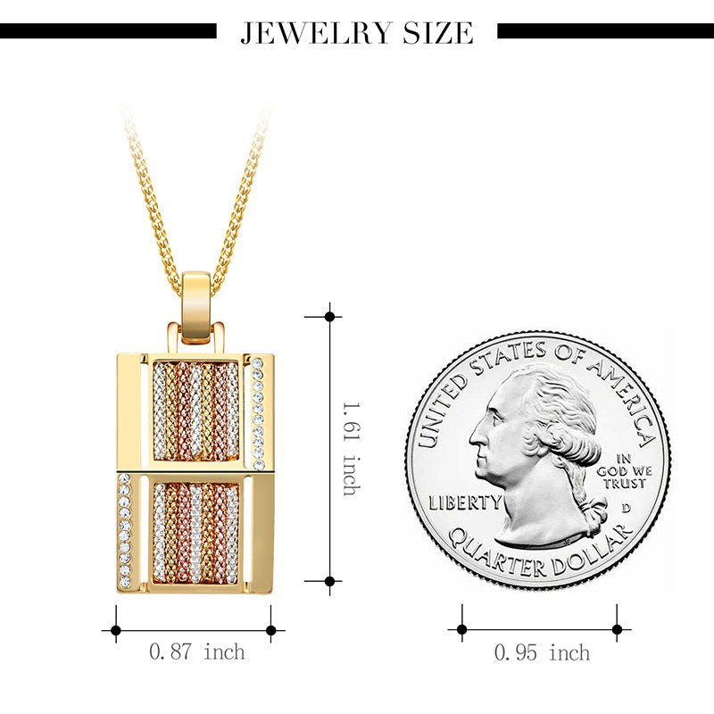 Stylish Square Alloy Two-Piece Jewelry Set - Exaggerated Fashion Jewelry Collection for Women | Perfect for Parties, Date Nights & Special Occasions