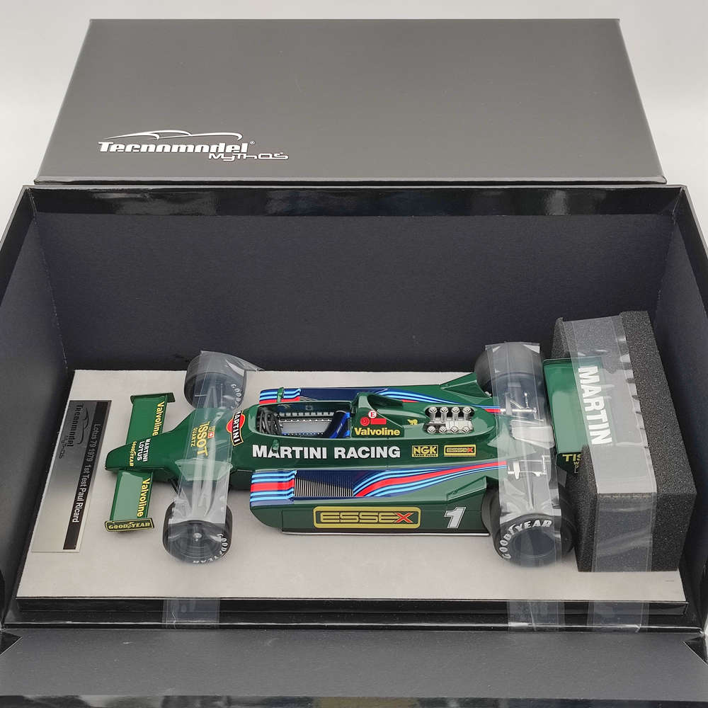 1/18 Scale Tecno Mythos Series Lotus 79 1979 First Test Paul Ricard TM18 287D Resin Model Car - Collectible Racing Car Display for Home Office & Gift for Motorsport Fans