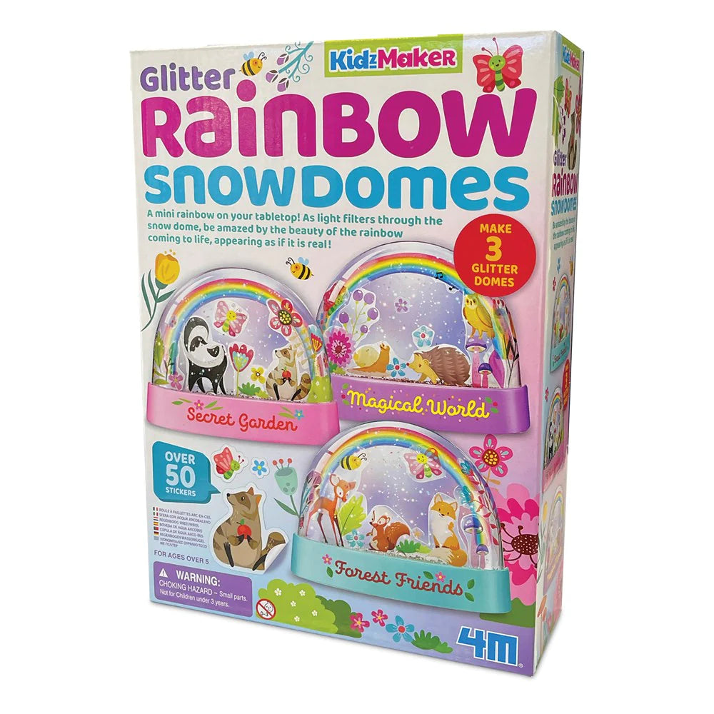 4M Kidzmaker Mini Glitter Rainbow Water Domes - DIY Science Kit for Kids, Creative Arts & Crafts Activity - Perfect for Birthday Gifts, Classroom Projects & STEM Learning Fun