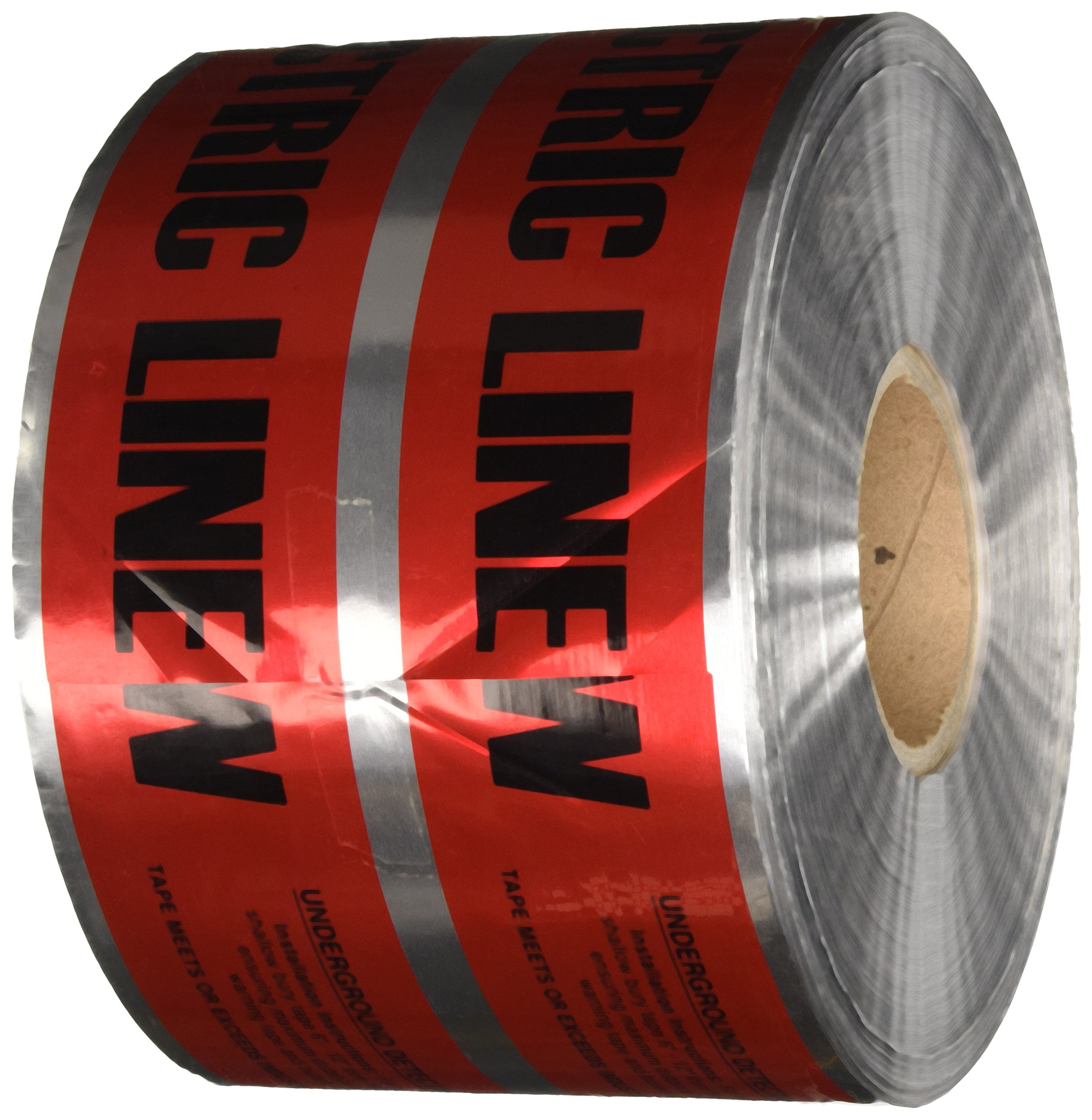 NSI ULTD-627 Detectable Underground Warning Tape - 'Caution Buried Electric Line Below' - 6