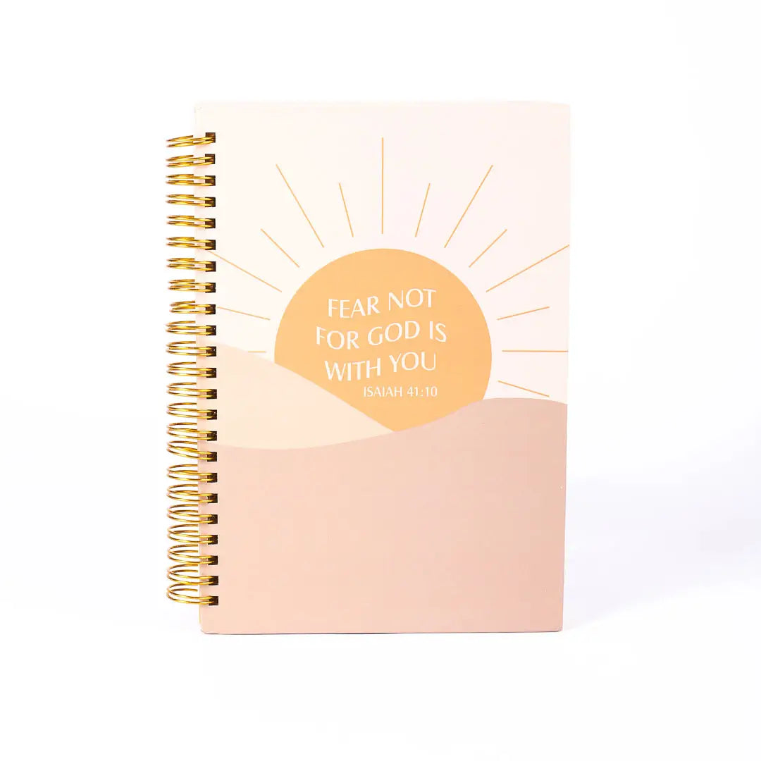 Fear Not Spiral Bound Notebook - Inspirational Journal for Women, 120 Pages, 8.5 x 11 Inches - Perfect for Bible Study, Prayer Journaling & Daily Reflection