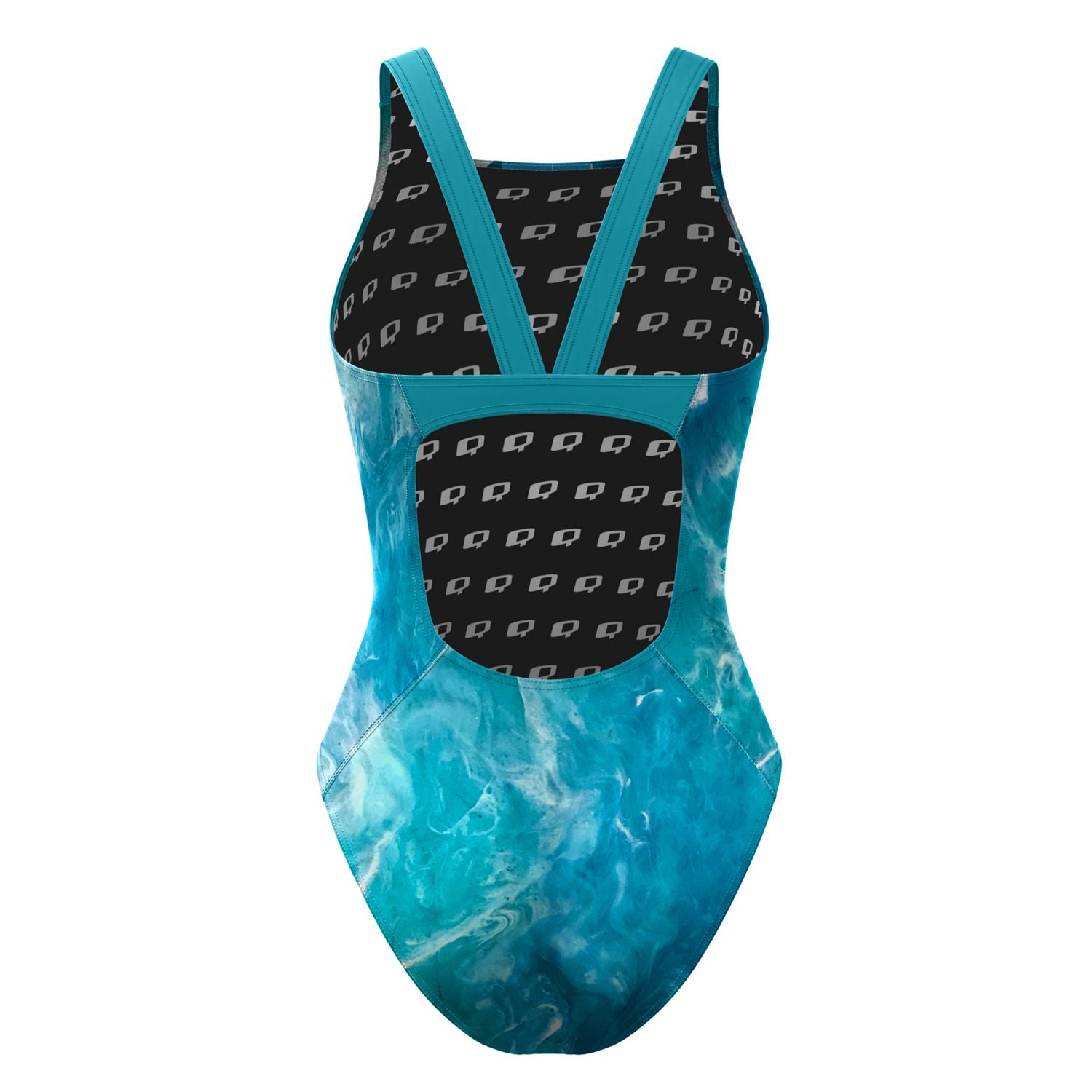 Ocean Topo Classic Strap Swimsuit - Women's High Waisted Bathing Suit for Beach & Pool - Perfect for Swimming, Surfing and Summer Vacations