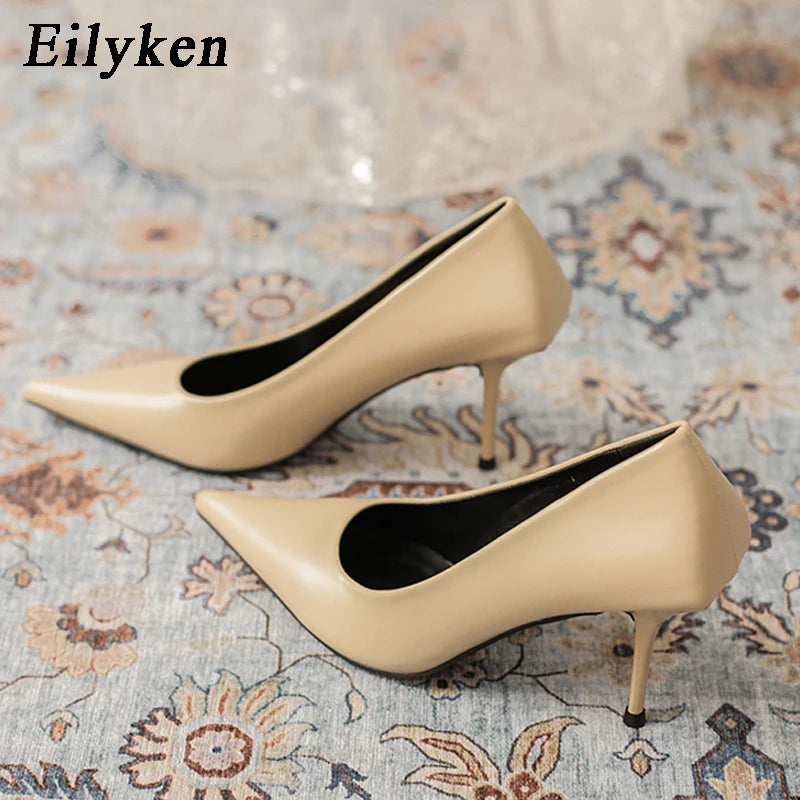 Sexy Green Thin High Heels for Women - Pointed Toe Slip On Pumps - Elegant Prom Wedding Party Shoes - Perfect for Evening Events, Date Nights & Special Occasions