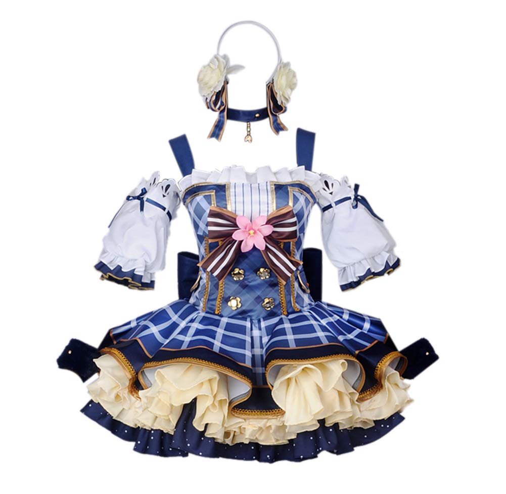 ROLECOS Girls Flower Bouquet Cosplay Costume - Japanese Anime Lolita Dress for Cosplay, Halloween & Party (Pink) | Kawaii Fashion Outfit for Anime Conventions & Themed Events