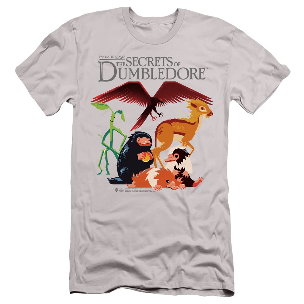 Fantastic Beasts The Secrets of Dumbledore Slim Fit Unisex T-Shirt - Official Movie Merchandise for Adults - Perfect for Cosplay, Movie Nights & Harry Potter Fans