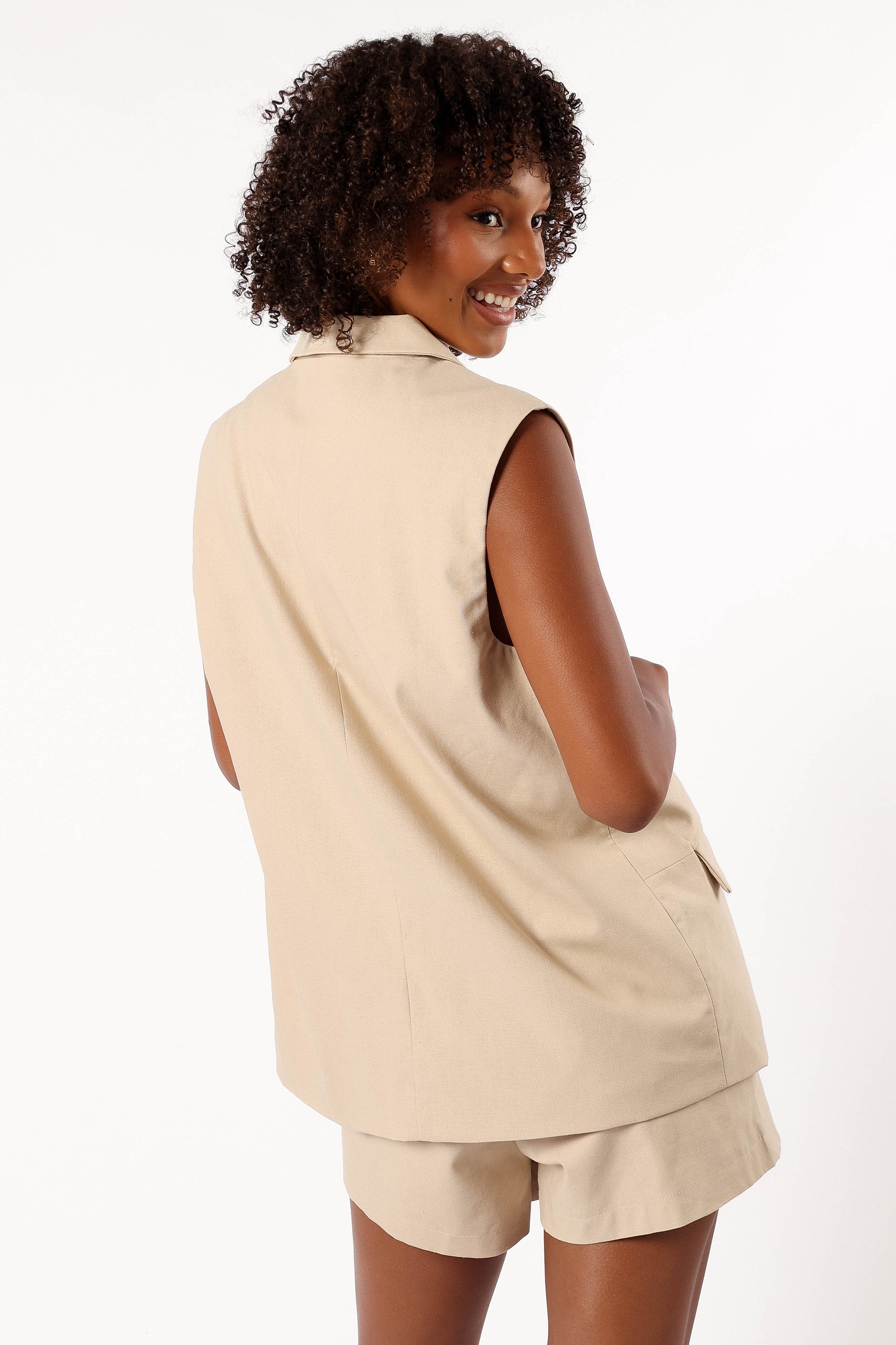 Cora Vest for Women - Lightweight Taupe Puffer Vest, Warm Quilted Jacket for Outdoor Activities, Hiking, and Casual Wear