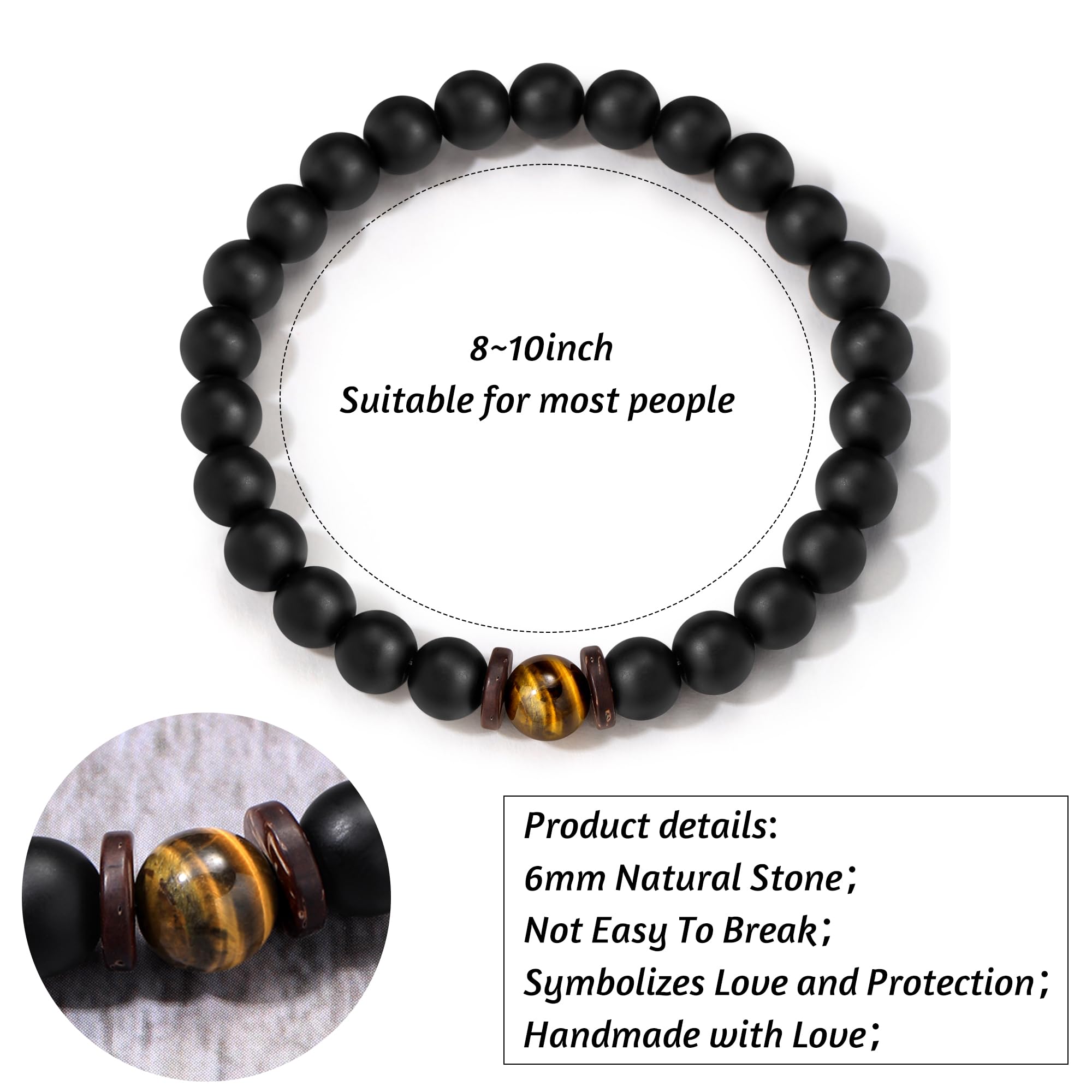 2024 Graduation Gifts for Teen Boys - Handmade Beaded Friendship Bracelets for 8th Grade & Senior School Graduation - Perfect Gift for Son, Brother, Nephew - Ideal for Commencement Ceremonies & Celebrations