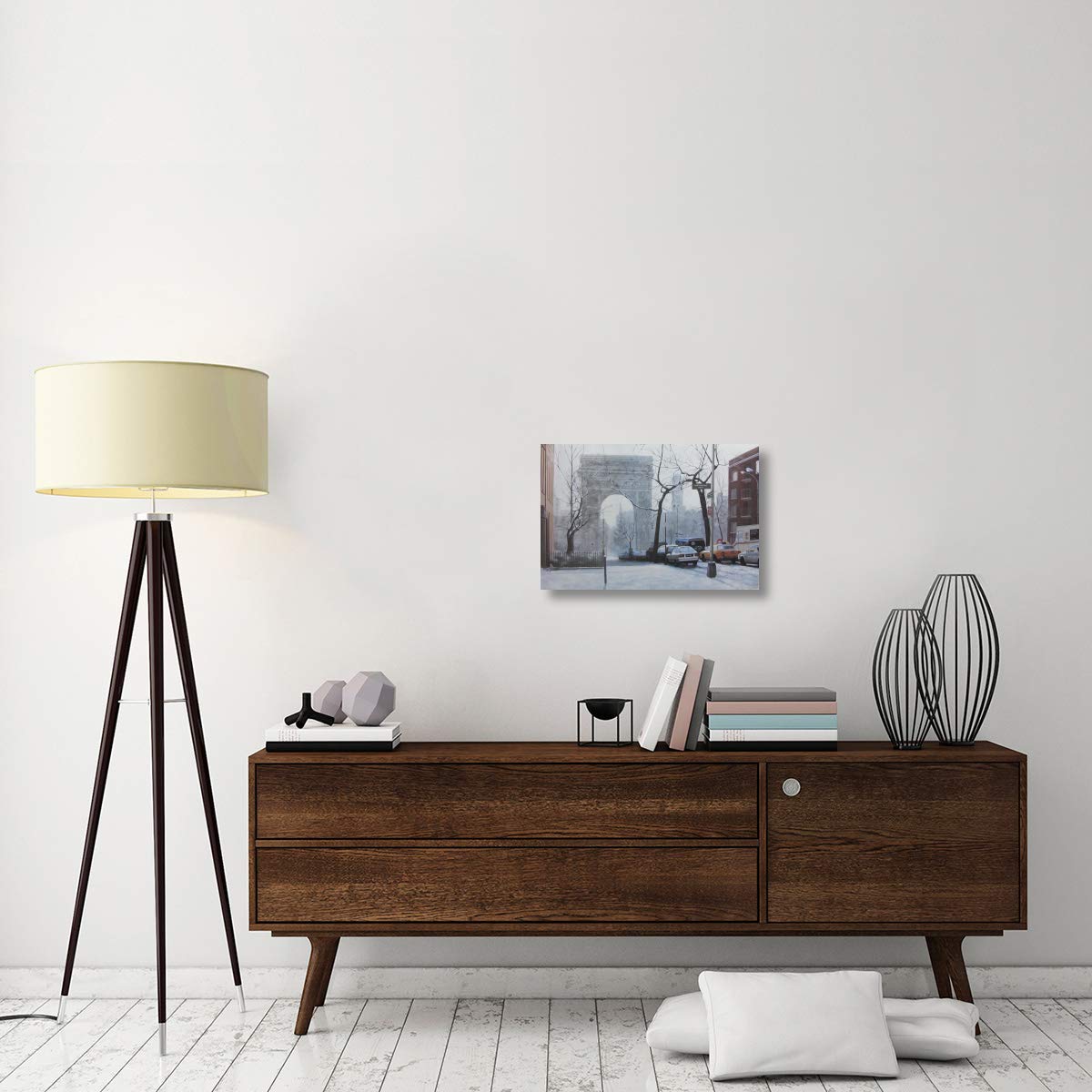 Global Gallery Wash Square Canvas Art - 24x16 Inches - Modern Abstract Wall Decor for Living Room, Bedroom & Office