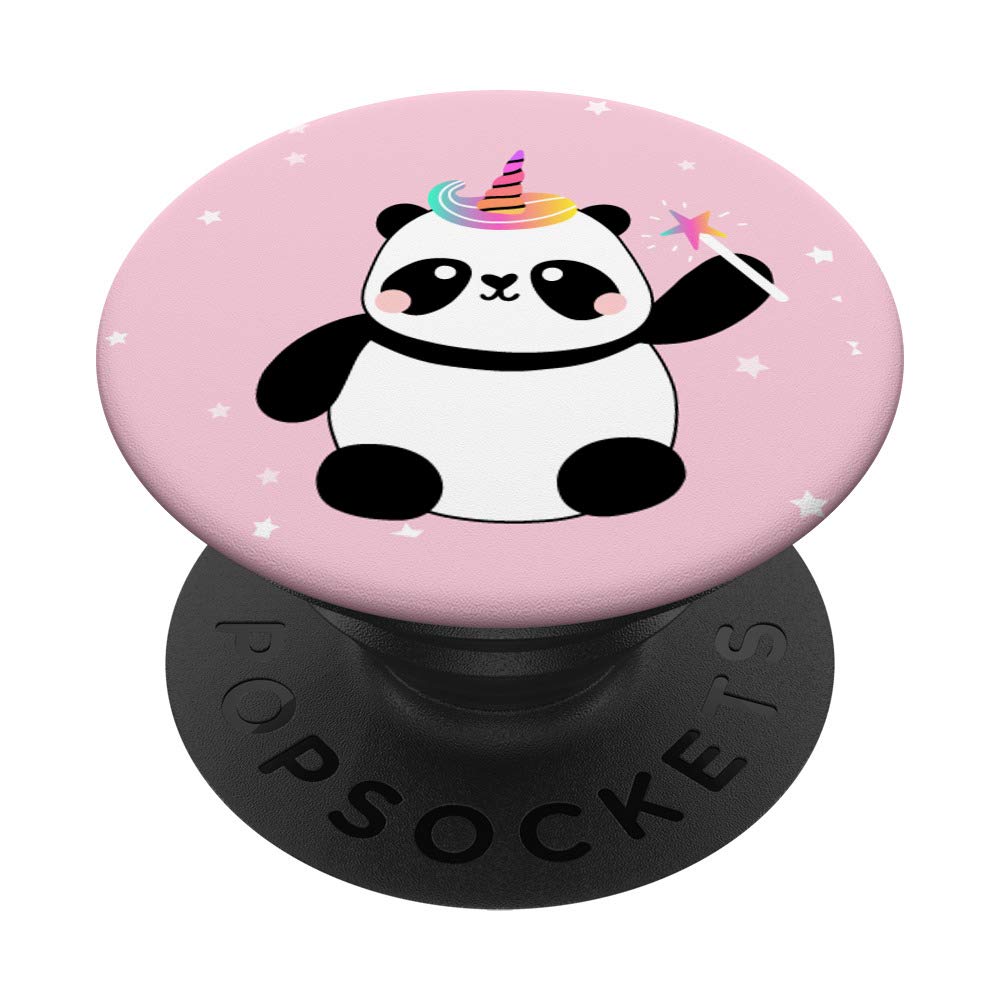 Adorable Kawaii Panda Bear PopSockets Grip & Stand - Cute Phone Holder for iPhone, Samsung & Tablets | Perfect Gift for Girls, Boys & Panda Lovers | Home, Office & Travel Use