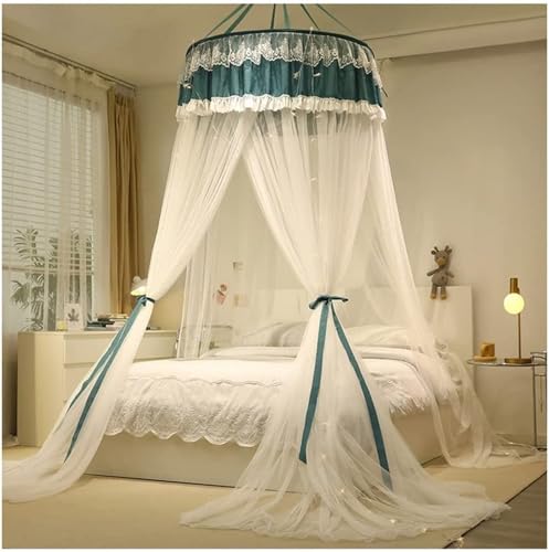 Princess Bed Canopy for Girls - No Installation Floor Standing Mosquito Net, Fits All Beds (A3 Color) | Perfect for Kids' Room Decor, Birthday Gifts & Fairy Tale Themed Bedrooms