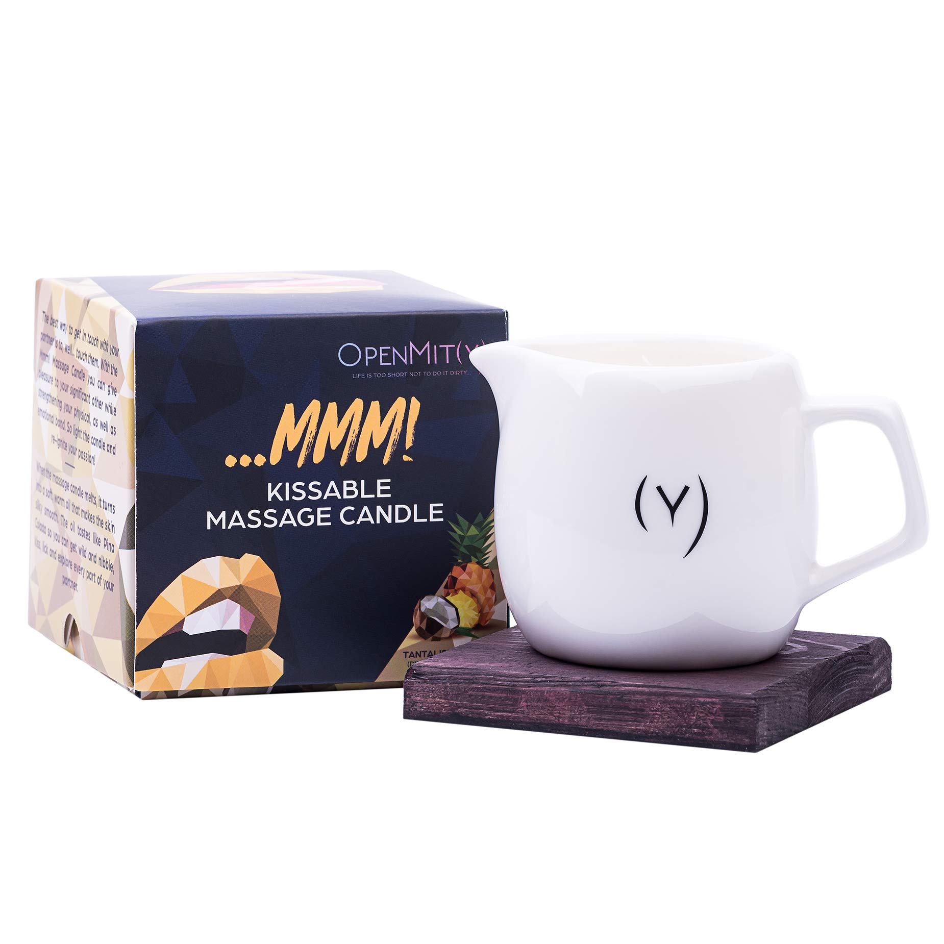 Sensual Massage Oil Candle - Pineapple Coconut Scented Romantic Melt Candle for Couples, Relaxing Aromatherapy & Intimate Massage Gifts - Perfect for Date Nights & Spa Treatments