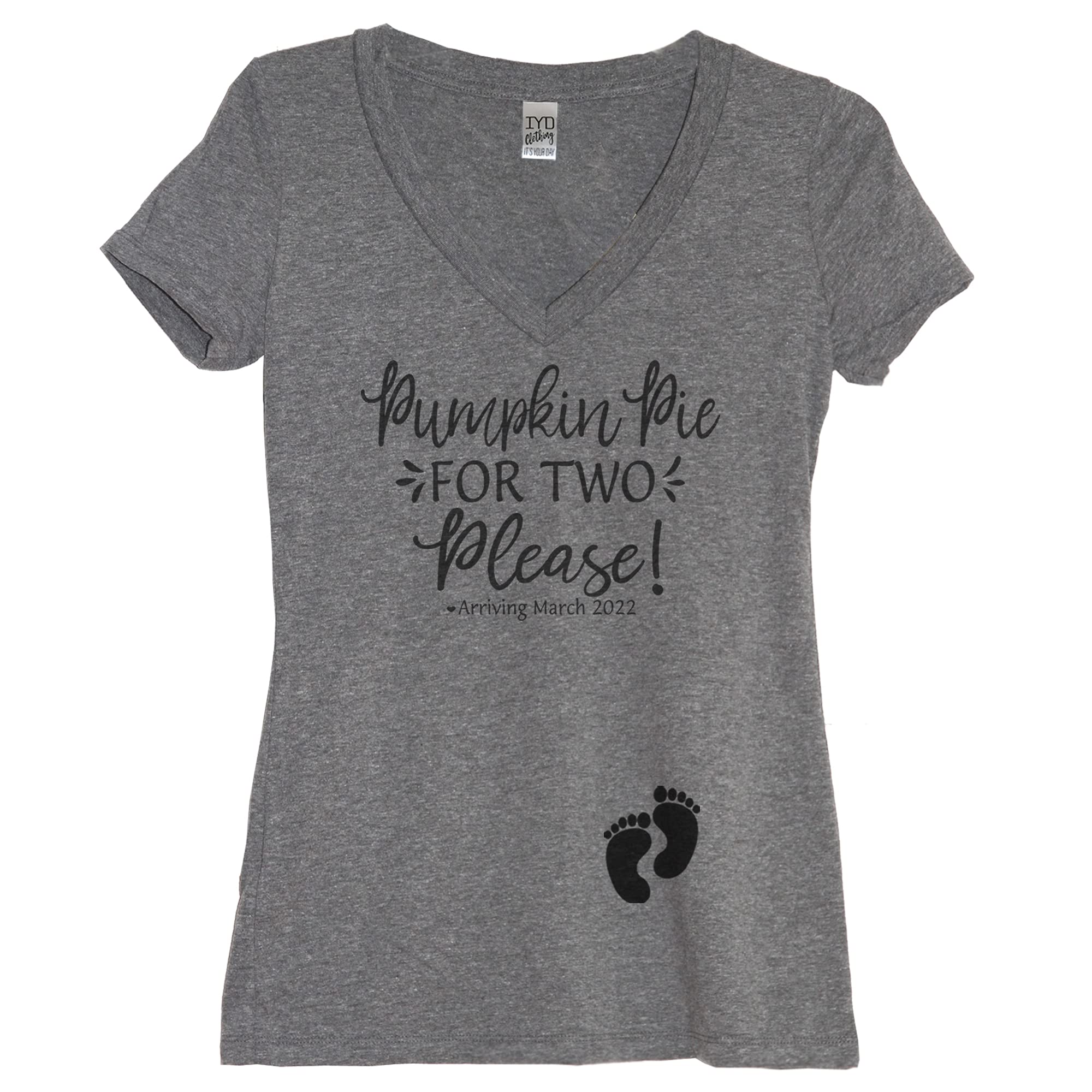 Personalized Pumpkin Pie Thanksgiving Pregnancy Announcement Shirt - Cute Fall Maternity T-Shirt for Couples, Photo Shoot & Gender Reveal
