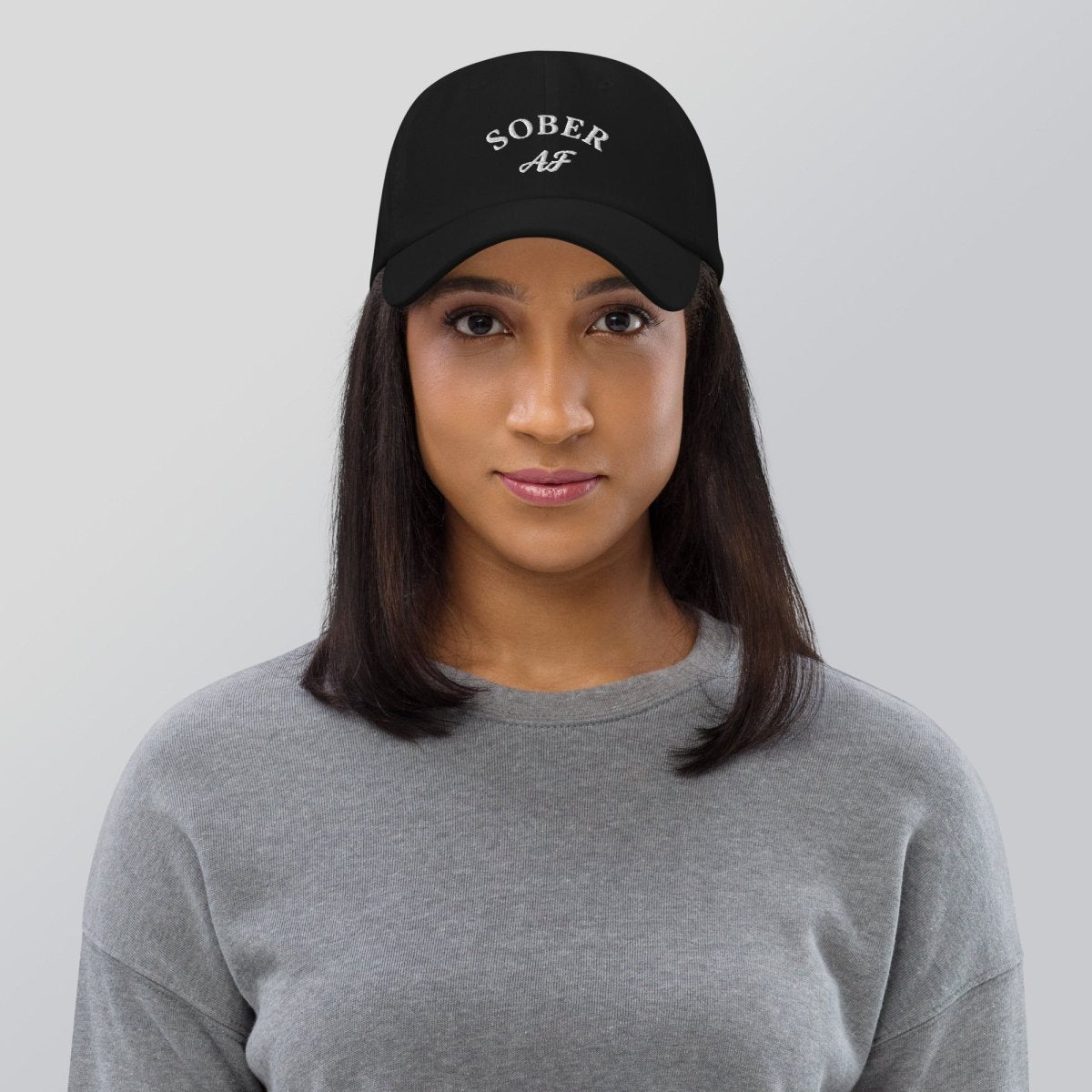 Sober AF Dad Hat - Bold & Inspirational Sobriety Gift for Men & Women - Perfect for AA Meetings, Recovery Celebrations & Sober Life