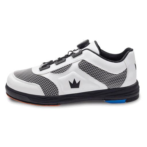 Brunswick Men's Fury White Right Hand Bowling Shoes - Lightweight & Comfortable for League Play & Tournaments - Perfect for Competitive Bowlers & Casual Players