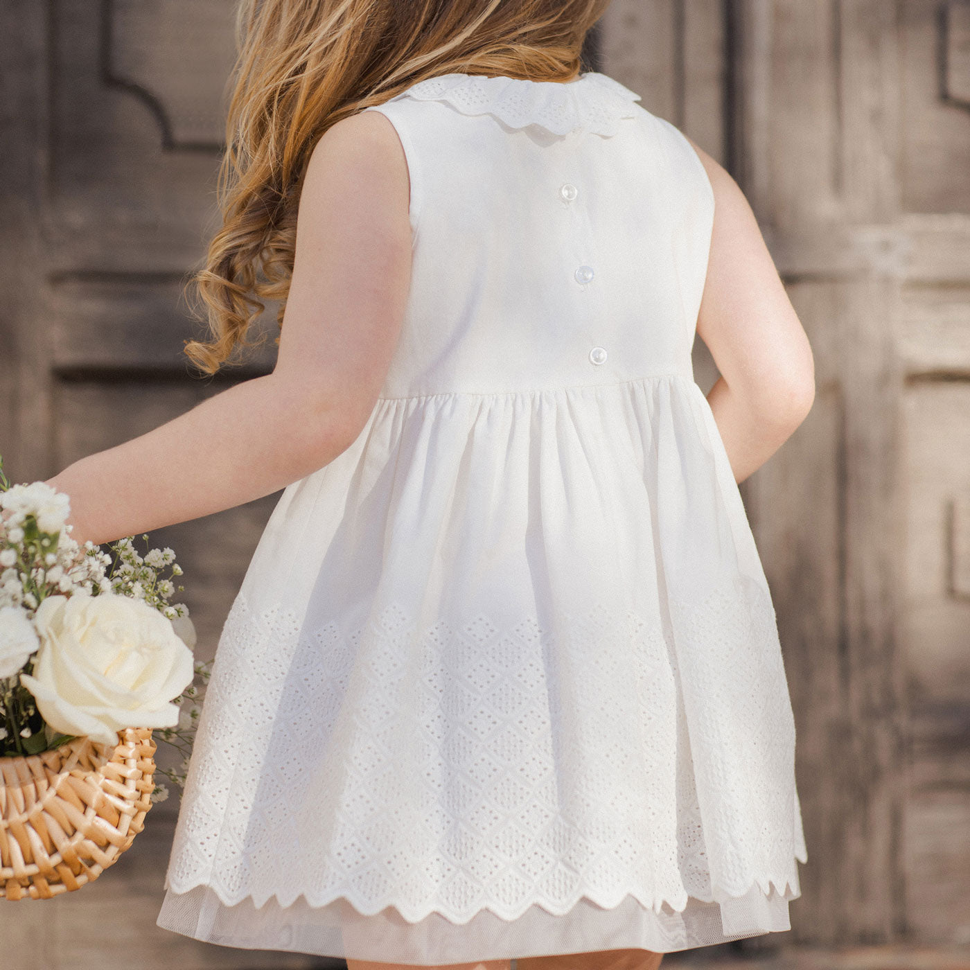 Georgia White Floral Summer Dress - Women's Elegant Casual Sundress for Beach, Vacation & Outdoor Parties