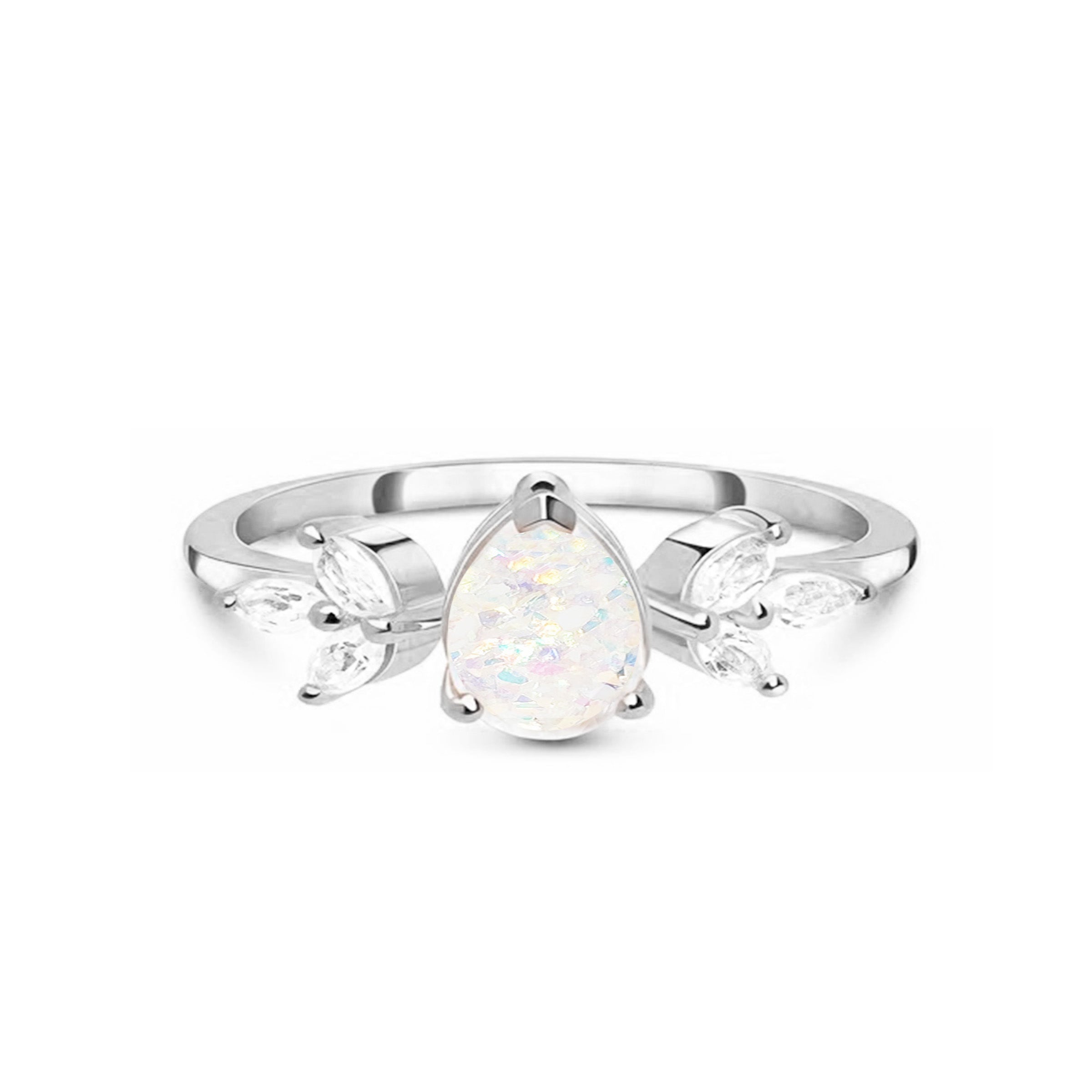 Sterling Silver Teardrop Cremation Jewelry - DIY Memorial Ring Kit for Ashes Keepsake | Perfect for Remembrance, Memorial Services & Personalized Gifts