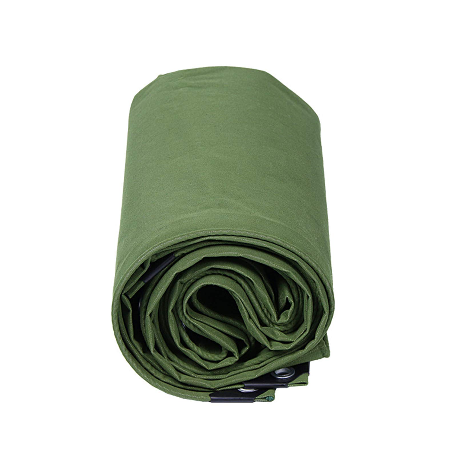 Heavy Duty Waterproof Canvas Tarp 7x20ft - Truck Cover with Aluminum Grommets, Thick Durable Tarpaulin for Roof, Outdoor, Patio, Camping & Construction Use