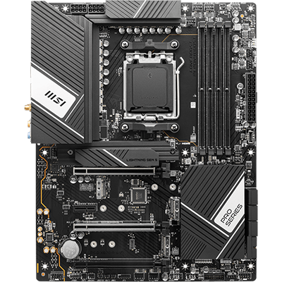 MSI PRO X670-P WIFI Motherboard - AMD AM5 Socket, DDR5, PCIe 5.0, WiFi 6 - Perfect for Gaming PC Builds & Content Creation Workstations